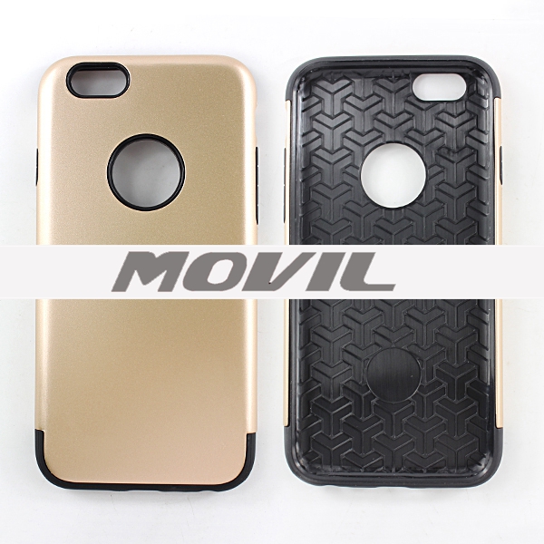 NP-2475 2 en 1 tpu    pc funda  para Apple iPhone 6-9